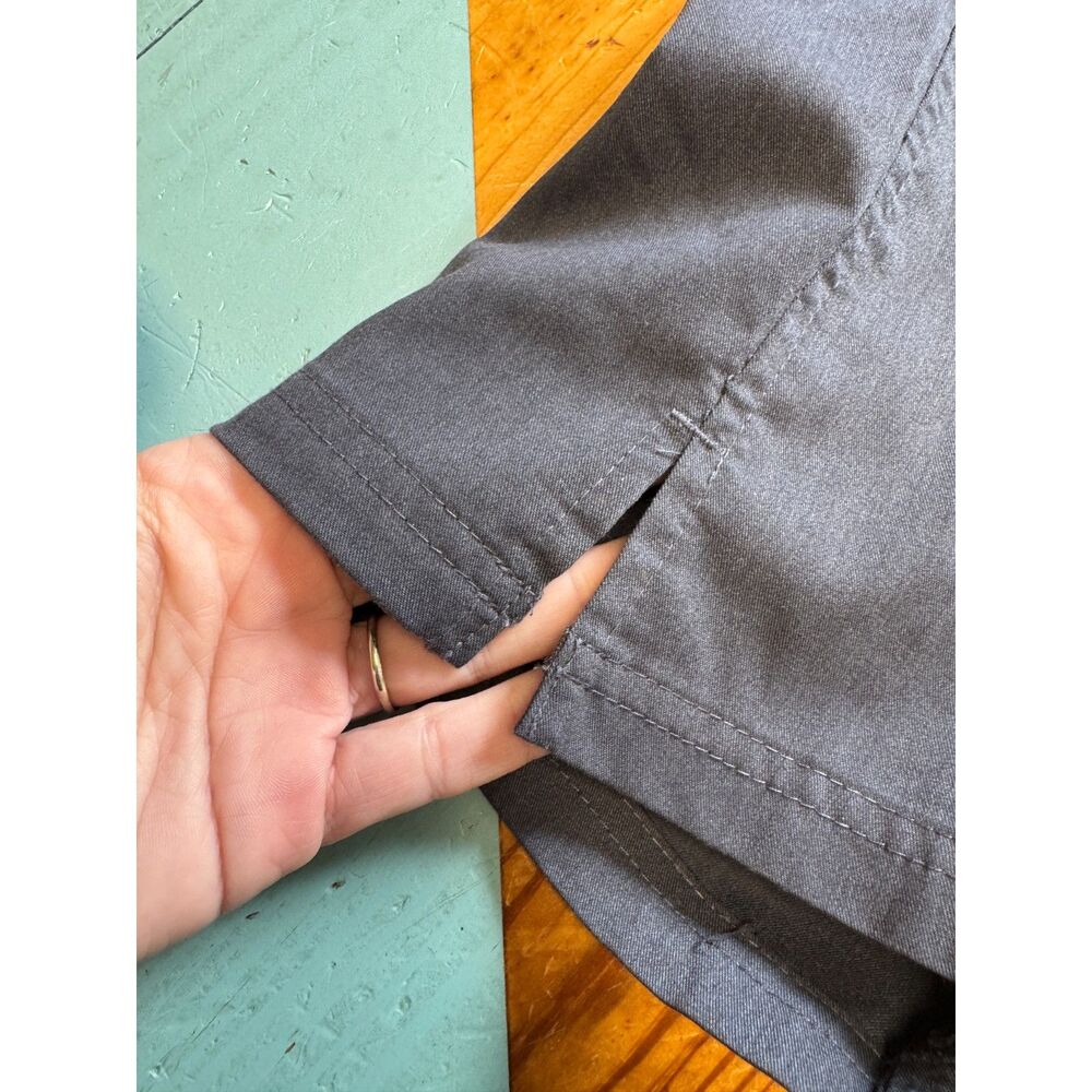 Purple Label YOGA by Healing Hands Gray Utility Cargo Scrub Pants Women’s M - Picture 6 of 12